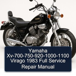1983 Yamaha Virago Xv-700-750-920-1000-1100 Service Repair Workshop Manual PDF