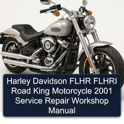 2001 Harley Davidson Road King Flhr Flhri Motorcycle Service Repair Workshop Manual PDF