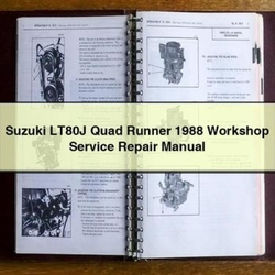 1988 Gilera Runner Suzuki LT80J Quad Service Repair Workshop Manual PDF