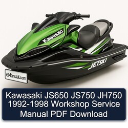 1992-1998 Kawasaki JS650 JS750 JH750 Service Repair Workshop Manual PDF