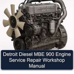 Detroit Diesel MBE 900 Series Engine Service Repair Workshop Manual PDF