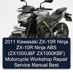 2011 Kawasaki Ninja ZX-10R ABS (zx1000jbf Zx1000kbf) Motorcycle Best Service Repair Workshop Manual PDF