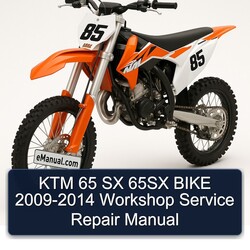 2009-2014 KTM 65 SX 65SX Bike Service Repair Workshop Manual PDF