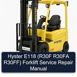 Hyster E118 (r30f R30FA R30ff) Forklift Service Repair Workshop Manual PDF
