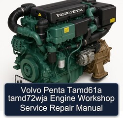 Volvo Penta Tamd61a Tamd72wja Engine Service Repair Workshop Manual PDF