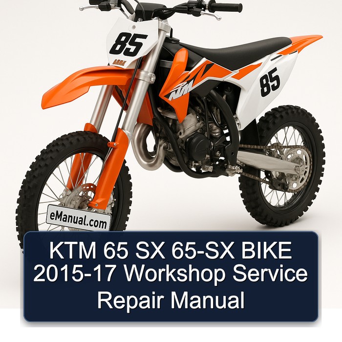 2015-2017 KTM 65 SX -sx Bike Service Repair Workshop Manual PDF