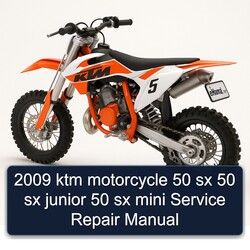 2009 KTM 50 Motorcycle Sx Junior Mini Service Repair Workshop Manual PDF