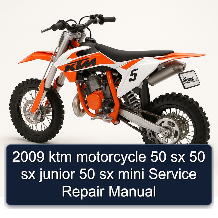 2009 KTM 50 Motorcycle Sx Junior Mini Service Repair Workshop Manual PDF