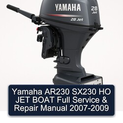2007-2009 Yamaha AR230 SX230 HO JET Boat Service Repair Workshop Manual PDF