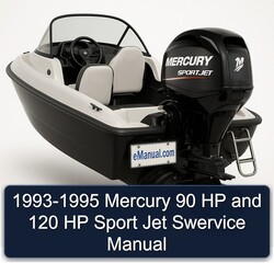 1993-1995 Mercury 90 HP 120 Sport Jet Swervice Service Repair Workshop Manual PDF