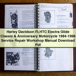 1984-1998 Aprilia Classic Harley Davidson Flhtc Electra Glide Anniversary Motorcycle Service Repair Workshop Manual PDF
