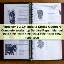 1990-1999 Force 90HP 3-cylinder 2-stroke Outboard Service Repair Workshop Manual PDF