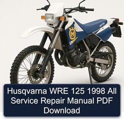 1998 Husqvarna WRE Models 125 All Service Repair Workshop Manual PDF