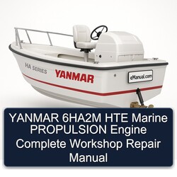 Yanmar 6ha2m HTE Marine Propulsion Engine Service Repair Workshop Manual PDF