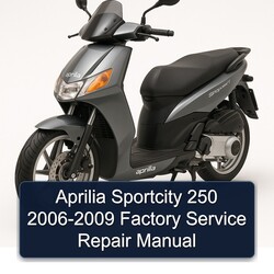 2006-2009 Aprilia Sportcity Service Repair Workshop Manual PDF
