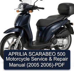 2005-2006 Aprilia Scarabeo 500 Motorcycle Service Repair Workshop Manual PDF