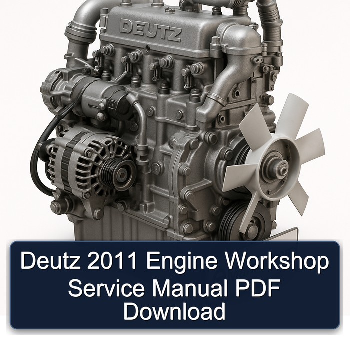 2011 Deutz Engine Service Repair Workshop Manual PDF