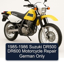1985-1986 Suzuki DR Series DR500 DR600 Motorcycle German Only Service Repair Workshop Manual PDF