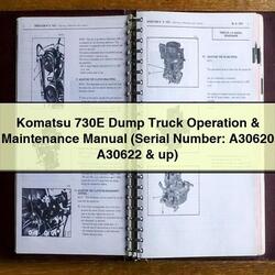 Komatsu 730E Dump Truck Operation (serial Number: A30620 A30622 Up) Service Repair Workshop Manual PDF
