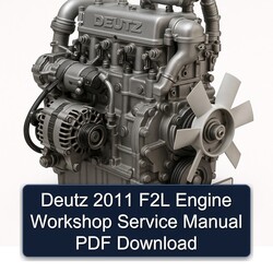 2011 Deutz F2L Engine Service Repair Workshop Manual PDF