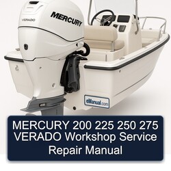 Mercury 200 225 250 275 Verado Service Repair Workshop Manual PDF