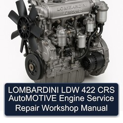 Lombardini LDW Series 422 CRS Automotive Engine Service Repair Workshop Manual PDF