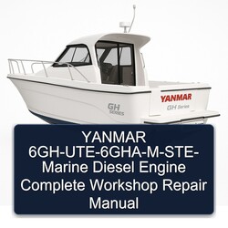 Yanmar 6gh-ute-6gha-m-ste- Marine Diesel Engine Service Repair Workshop Manual PDF