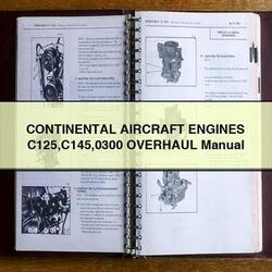 Continental Aircraft Engines C125 C145 0300 Service Repair Workshop Manual PDF