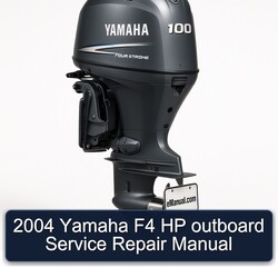 2004 Yamaha F4 HP Outboard Service Repair Workshop Manual PDF