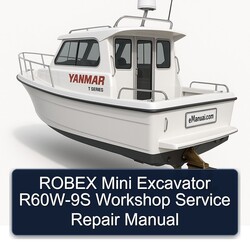 Robex Mini Excavator R60W-9S Service Repair Workshop Manual PDF