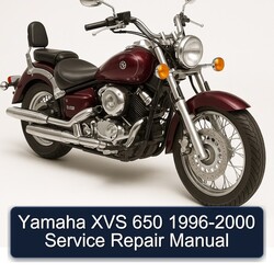 1996-2000 Yamaha XVS Models 650 Service Repair Workshop Manual PDF
