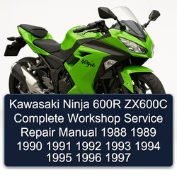 1988-1997 Kawasaki Ninja 600R ZX600C Service Repair Workshop Manual PDF