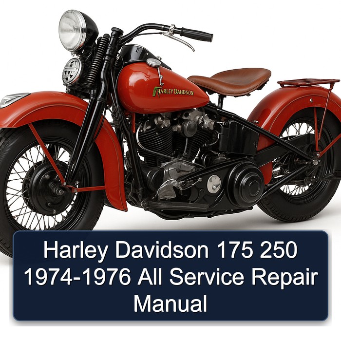1974-1976 Harley Davidson 175 250 - All Service Repair Workshop Manual PDF