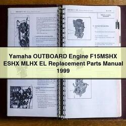 1999 Yamaha Outboard Engine F15MSHX Eshx Mlhx EL Replacement Parts Catalog PDF