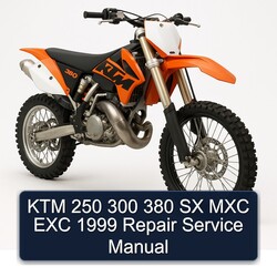 1999 KTM 250 300 380 SX MXC EXC Service Repair Workshop Manual PDF