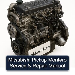 Mitsubishi 4 D Series Pickup Montero Service Repair Workshop Manual PDF