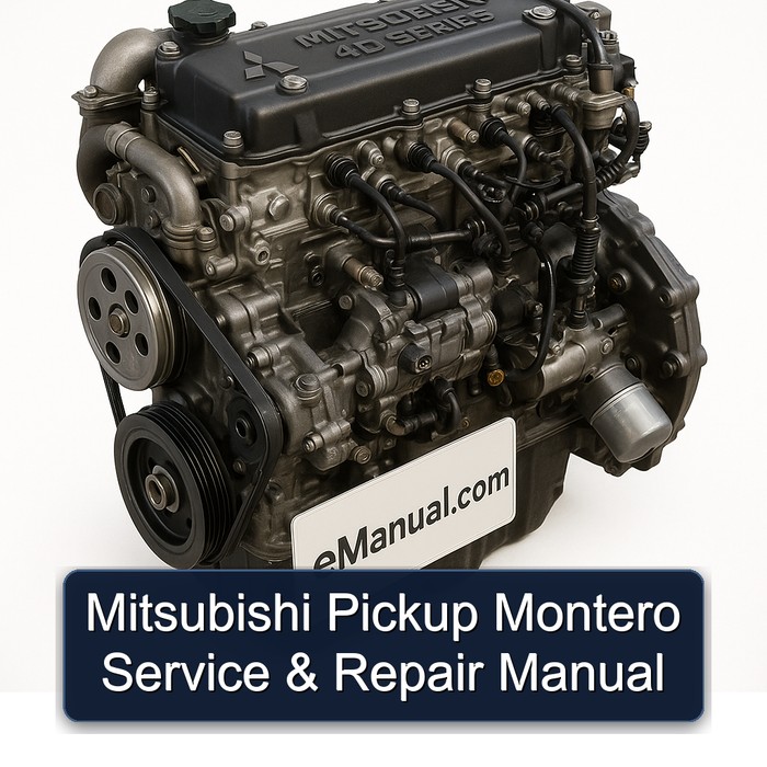Mitsubishi 4 D Series Pickup Montero Service Repair Workshop Manual PDF