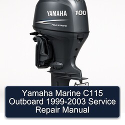 1999-2003 Yamaha Marine C115 Outboard Service Repair Workshop Manual PDF