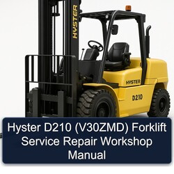 Hyster D210 (V30ZMD) Forklift Service Repair Workshop Manual PDF