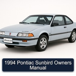 1994 Pontiac Sunbird Owners Owner's Manual PDF