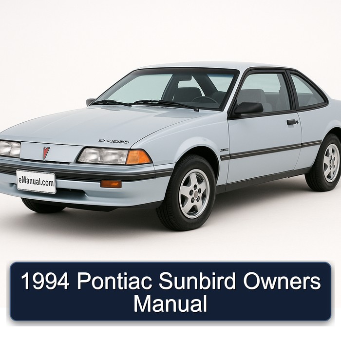1994 Pontiac Sunbird Owners Owner's Manual PDF