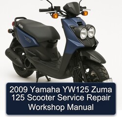 2009 Yamaha Zuma YW125 125 Scooter Service Repair Workshop Manual PDF