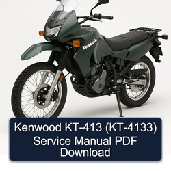 Kawasaki KT Models Kenwood KT-413 (KT-4133) Service Repair Workshop Manual PDF