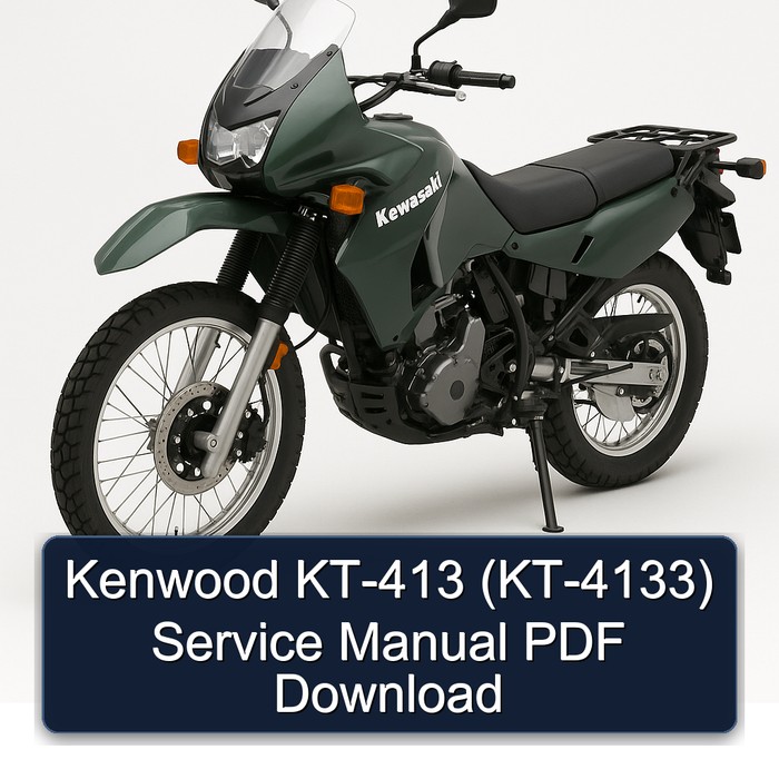Kawasaki KT Models Kenwood KT-413 (KT-4133) Service Repair Workshop Manual PDF