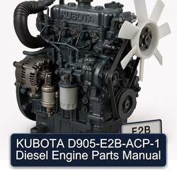 Kubota D905-e2b-acp-1 Diesel Engine Parts Catalog PDF