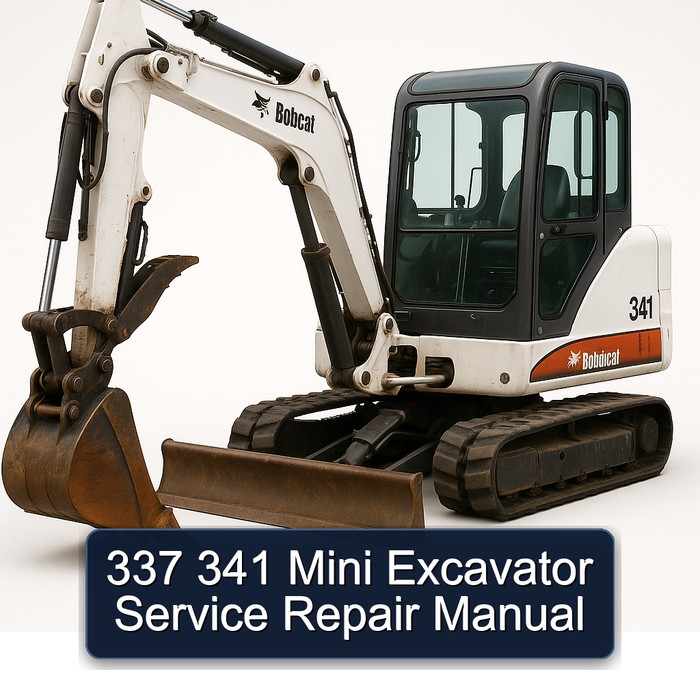 337 341 Mini Excavator Service Repair Workshop Manual PDF