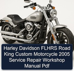 2005 Harley Davidson Road King Flhrs Custom Motorcycle Service Repair Workshop Manual PDF