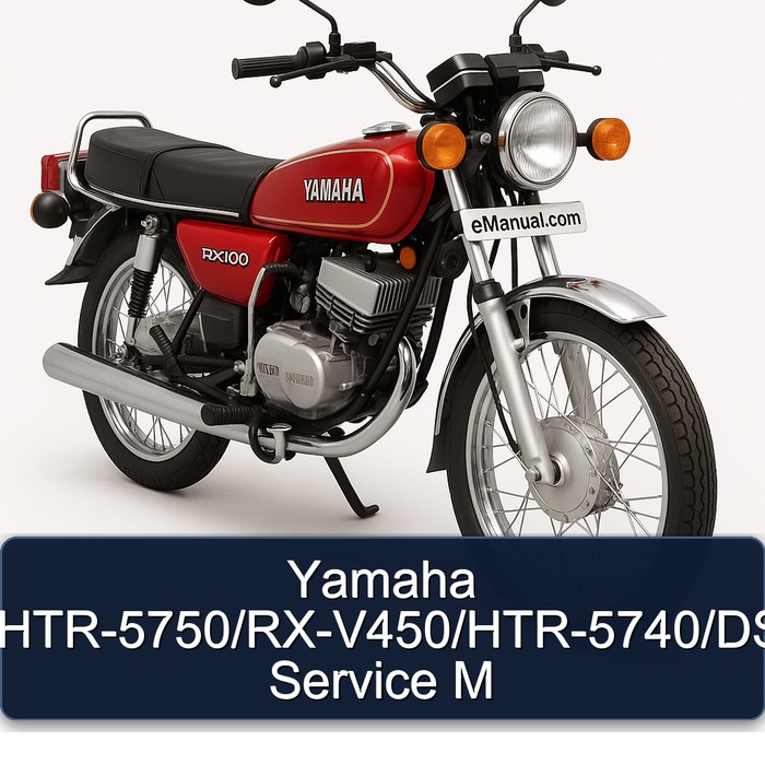 Yamaha RX Models Rx-v550/htr-5750/rx-v450/htr-5740/dsp-ax450 M Service Repair Workshop Manual PDF