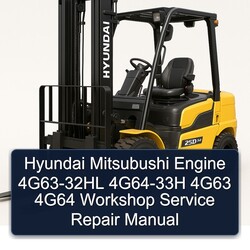 Hyundai Mitsubushi Engine 4G63-32HL 4G64-33H 4g63 4g64 Service Repair Workshop Manual PDF