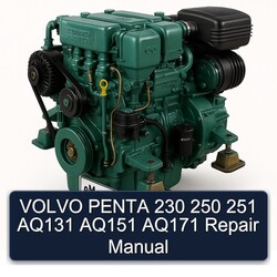 Volvo Penta 230 250 251 AQ131 AQ151 AQ171 Service Repair Workshop Manual PDF